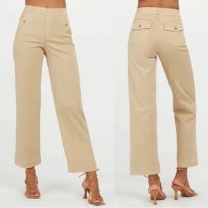 SPANX Cream Ankle Cropped Pants